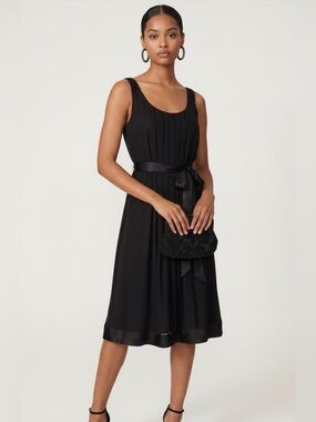 vintage y2k Nordstrom Jones new york Black sleeveless chiffon cocktail dress